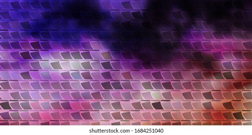 Diseño de vector rosa claro púrpura con líneas, rectángulos. Diseño moderno con rectángulos de estilo abstracto. Diseño para su promoción empresarial.
