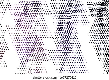Leicht violette, rosafarbene Vektorillustration mit Kreise, Linien. Moderne abstrakte Illustration mit bunten Punkten, Linien. Modernes Template für die Zielseite.