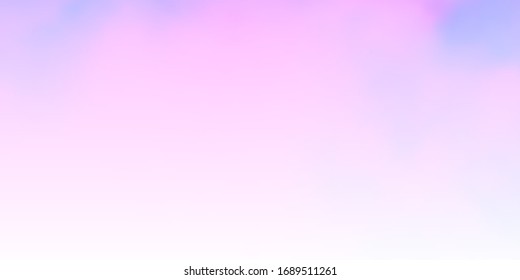Light Purple, Pink vector layout with cloudscape. Gradient illustration with colorful sky, clouds. Template for landing pages.