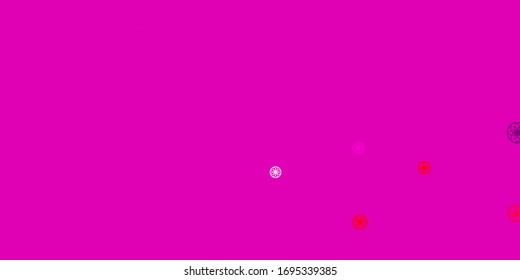 Light Purple, Pink vector layout with circle shapes. Illustration with set of shining colorful abstract spheres. New template for a brand book.