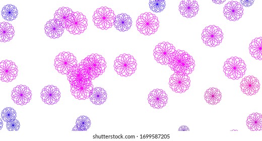 Light Purple, Pink vector layout with circle shapes. Abstract illustration with colorful spots in nature style. New template for a brand book.