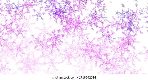 Diseño vectorial color púrpura claro y rosa con líneas raras. Ilustración colorida en estilo circular con líneas. Patrón para sitios web, páginas de inicio.