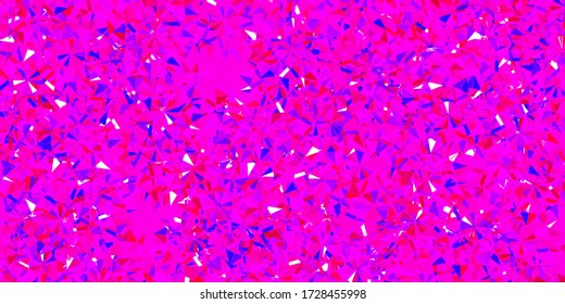 Púrpura claro, diseño vector rosado con bonitos copos de nieve. Simple ilustración abstracta con hielo, nieve, copos de nieve. Antecedentes de Año Nuevo.