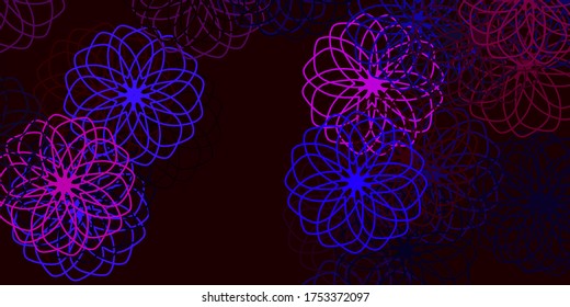 Light Purple, Pink vector layout with circle shapes. Illustration with set of shining colorful abstract spheres. Pattern for wallpapers, curtains.