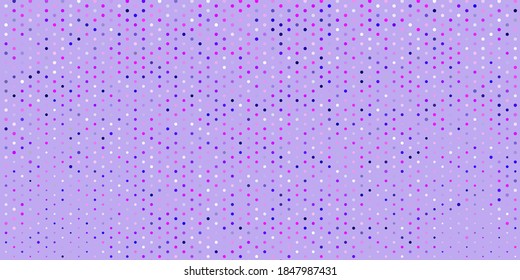 Light purple, pink vector layout with circle shapes. Abstract illustration with colorful spots in nature style. Design for your commercials.