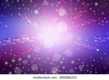 Light Purple, Pink vector layout in New Year style. A Smart Illustration with gradient Christmas elements. Pattern for booklets, leaflets of education.