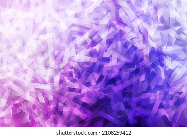 Leicht violett, rosafarbene Vektorgrafik mit flachen Linien. Farbige Illustration mit scharfen Streifen. Kluges Design für Ihre Unternehmenswerbung.