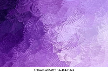 Leicht violett, rosafarbene Vektorgrafik mit verbogenen Linien. Moderne Farbverlauf-Abstrakte Illustration mit Bandbreiten. Business Design für Poster, Banner.