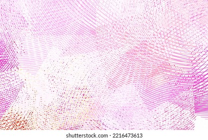 Púrpura claro, diseño de vector rosa con líneas curvas. Ilustración abstracta colorida con líneas de degradado. Textos para folletos, folletos.