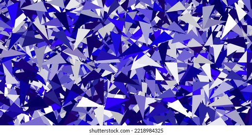 Diseño vectorial rosa claro púrpura con formas triangulares. Diseño sencillo de estilo abstracto con triángulos, líneas. Patrón de fondo de pantalla.