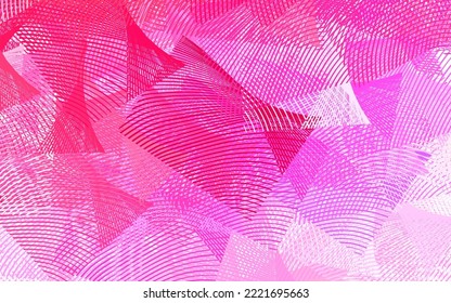Light Purple, Pink vector layout with flat lines. Colorful shining illustration with lines on abstract template. Pattern for your busines websites.