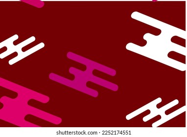Light Purple, Pink vector layout with flat lines. Decorative shining illustration with lines on abstract template. Pattern for ads, posters, banners.