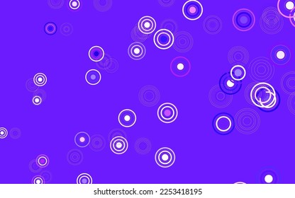Light Purple, Pink vector layout with circle shapes. Blurred decorative design in abstract style with bubbles. Design for your business advert.