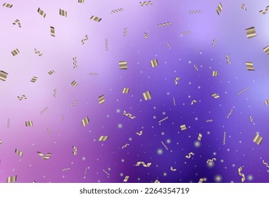 Light Purple, Pink vector layout in New Year style. A Smart Illustration with gradient Christmas elements. Smart design for promotion of university.
