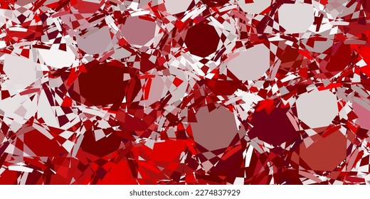 Light Purple, Pink vector layout with triangle forms. Web material illustration with colorful abstract triangles. Pattern for wallpapers.