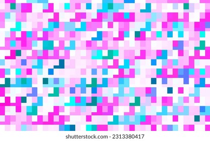 Púrpura claro, Diseño vector rosado con líneas, rectángulos. Ilustración de gradiente abstracto con rectángulos. Patrón de anuncios comerciales, folletos, folletos