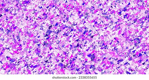 Púrpura claro, Diseño vector rosado con líneas, triángulos. Triángulos sobre fondo abstracto con gradiente colorido. Fondo para un teléfono móvil.
