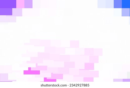 Púrpura claro, Diseño vector rosado con líneas, rectángulos. Ilustración con un conjunto de rectángulos coloridos. Mejor diseño para tu anuncio, afiche, banner.