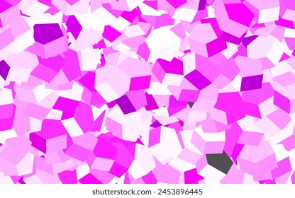 Púrpura claro, diseño de Vector rosa con Formas hexagonales. Ilustración de hexágonos coloreados en superficie borrosa. Nueva Plantilla para tu libro de marca.
