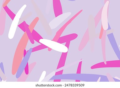 Light Purple, Pink vector layout with flat lines. Glitter abstract illustration with colorful sticks. Smart design for your business advert.