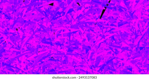 Light purple, pink vector layout with triangle forms. Outstanding abstract illustration with range of colorful triangles. Pattern for wallpapers.