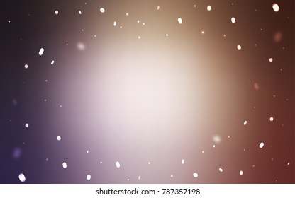 Light Purple, Pink vector layout with bright snowflakes.