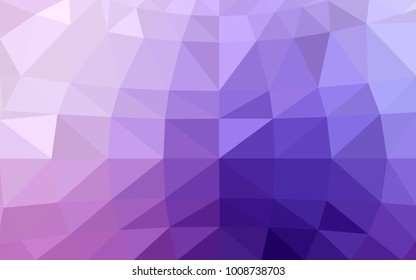 Light Purple, Pink vector Low poly crystal background. Polygon design pattern. Low poly illustration, low polygon background.