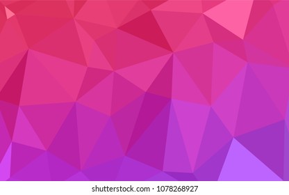 Light Purple, Pink vector low poly layout. Modern geometrical abstract illustration with gradient. A completely new template for your business design.
