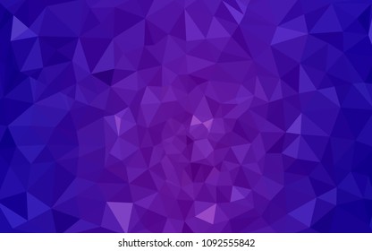 Light Purple, Pink vector Low poly crystal background. Polygon design pattern. Low poly illustration, low polygon background.