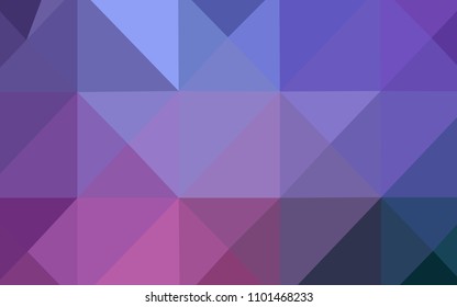 Light Purple, Pink vector low poly texture. Shining polygonal illustration, which consist of triangles. Brand-new design for your business.