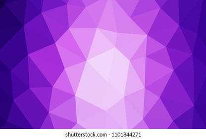 Light Purple, Pink vector low poly texture. Creative illustration in halftone style with triangles. Template for cell phone's backgrounds.
