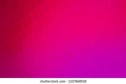 Light Purple, Pink vector low poly layout. A sample with polygonal shapes. The best triangular design for your business.