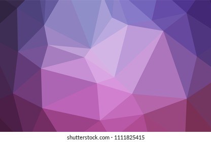 Light Purple, Pink vector low poly texture. Modern geometrical abstract illustration with gradient. A new texture for your design.