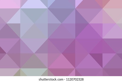 Light Purple, Pink vector low poly layout. Colorful abstract illustration with triangles. Brand new design for your business.