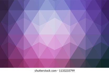 Light Purple, Pink vector low poly cover. A completely new color illustration in a polygonal style. New template for your brand book.