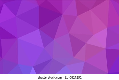 Light Purple, Pink vector low poly layout. A completely new color illustration in a polygonal style. A new texture for your web site.