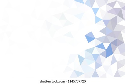 Light Purple, Pink vector low poly layout. Geometric illustration in Origami style with gradient.  Best triangular design for your business.