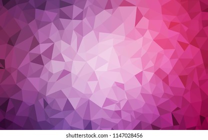 Light Purple, Pink vector low poly cover. A completely new color illustration in a polygonal style. New template for your brand book.