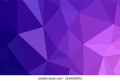 Light Purple, Pink vector low poly layout. Geometric illustration in Origami style with gradient.  Pattern for a brand book's backdrop.