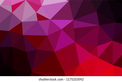Light Purple, Pink vector low poly cover. Colorful illustration in abstract style with gradient. Brand new style for your business design.
