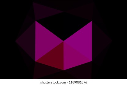 Light Purple, Pink vector low poly layout. Colorful illustration in abstract style with gradient. A completely new template for your business design.