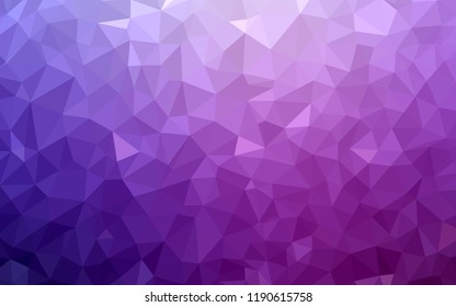 Light Purple, Pink vector low poly layout. Shining polygonal illustration, which consist of triangles. Completely new template for your banner.