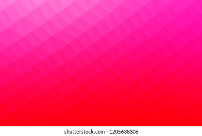Light Purple, Pink vector low poly layout. Geometric illustration in Origami style with gradient.  The completely new template can be used for your brand book.