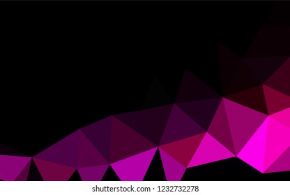Light Purple, Pink vector low poly texture. A vague abstract illustration with gradient. A completely new template for your business design.