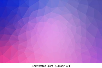 Light Purple, Pink vector low poly cover. Colorful illustration in abstract style with triangles. Brand new design for your business.