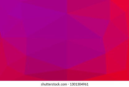 Light Purple, Pink vector low poly cover. Geometric illustration in Origami style with gradient. Template for your brand book.