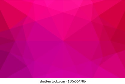 Light Purple, Pink vector low poly cover. Shining colored illustration in a Brand new style. The polygonal design can be used for your web site.