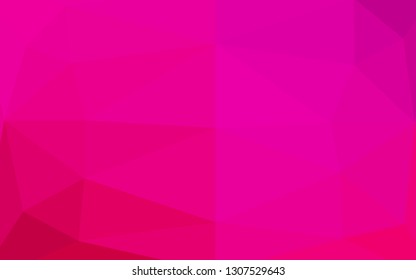 Light Purple, Pink vector low poly texture. Colorful illustration in Origami style with gradient.  New texture for your design.