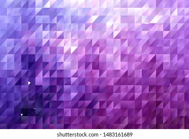 Light Purple, Pink vector low poly background. Colorful illustration in abstract style with triangles. Pattern for a brand book's backdrop.