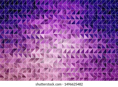 Light Purple, Pink vector low poly texture. Geometric illustration in Origami style with gradient.  A completely new design for your leaflet.